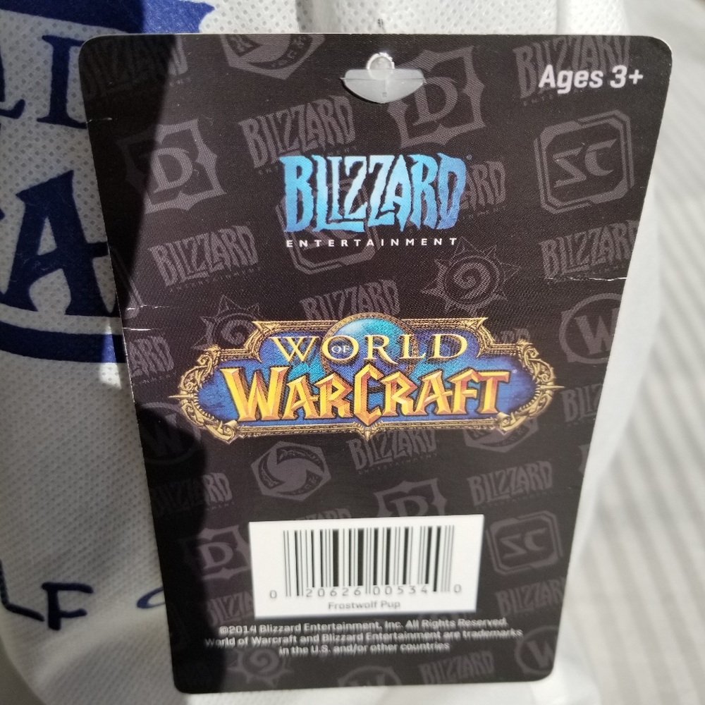 Blizzard WoW Warcraft FrostWolf Cub Plush Toy Rare - Picture 3 of 8